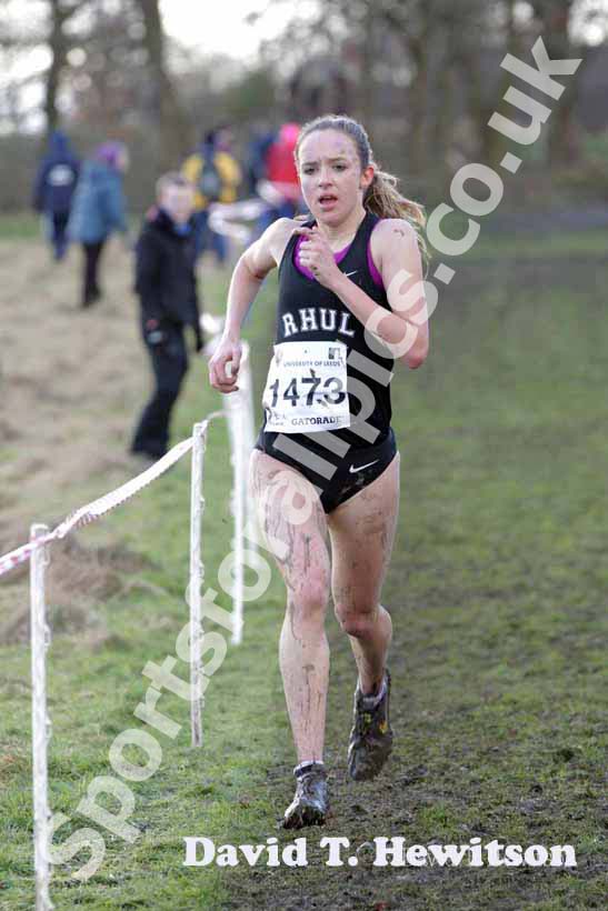 Emelia Gorecka on her way to winning the 2013 BUCS Cross Country Championships.